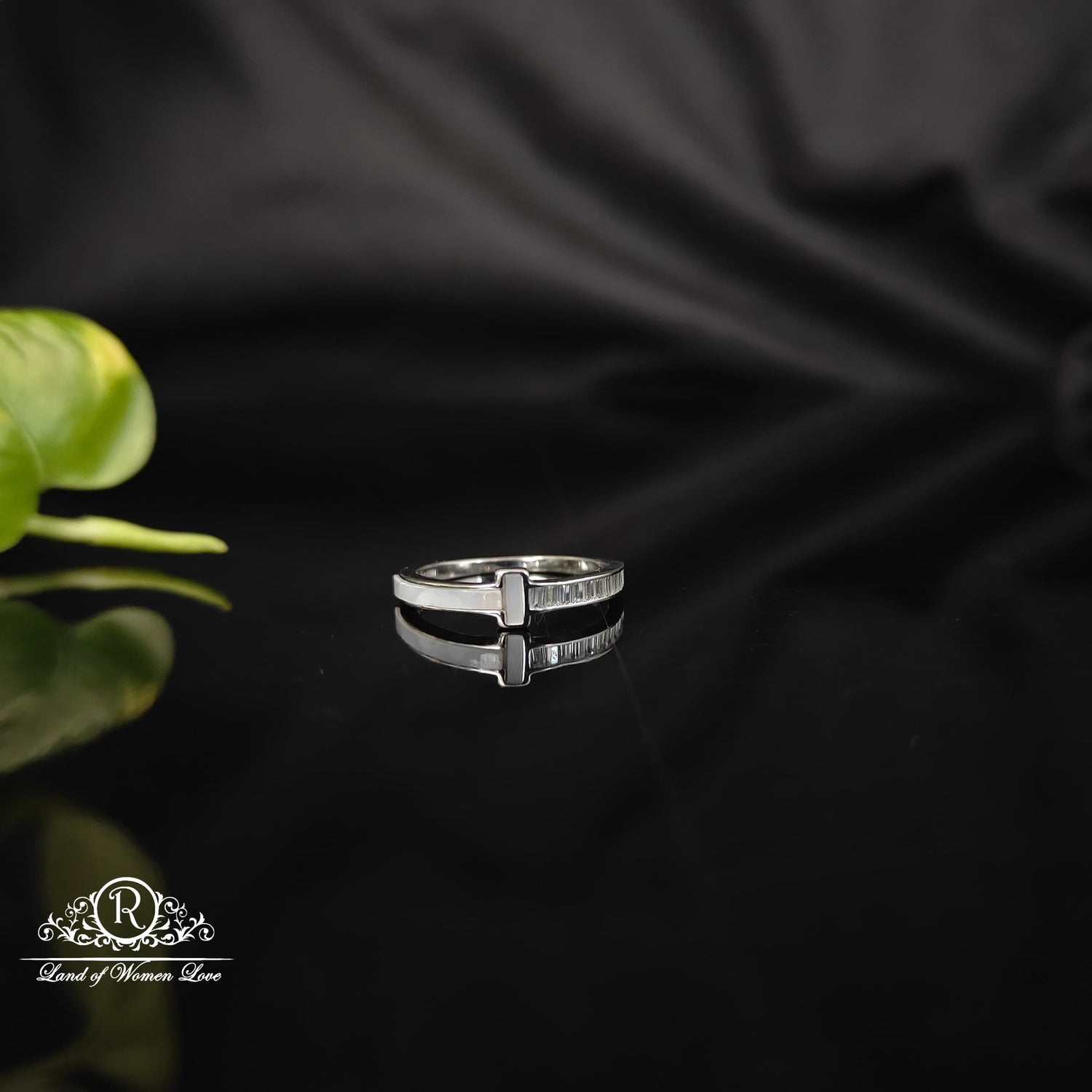 ring silver rodhium polish finger - rcra44 92.5 silver ramala jewelry / ramala collections