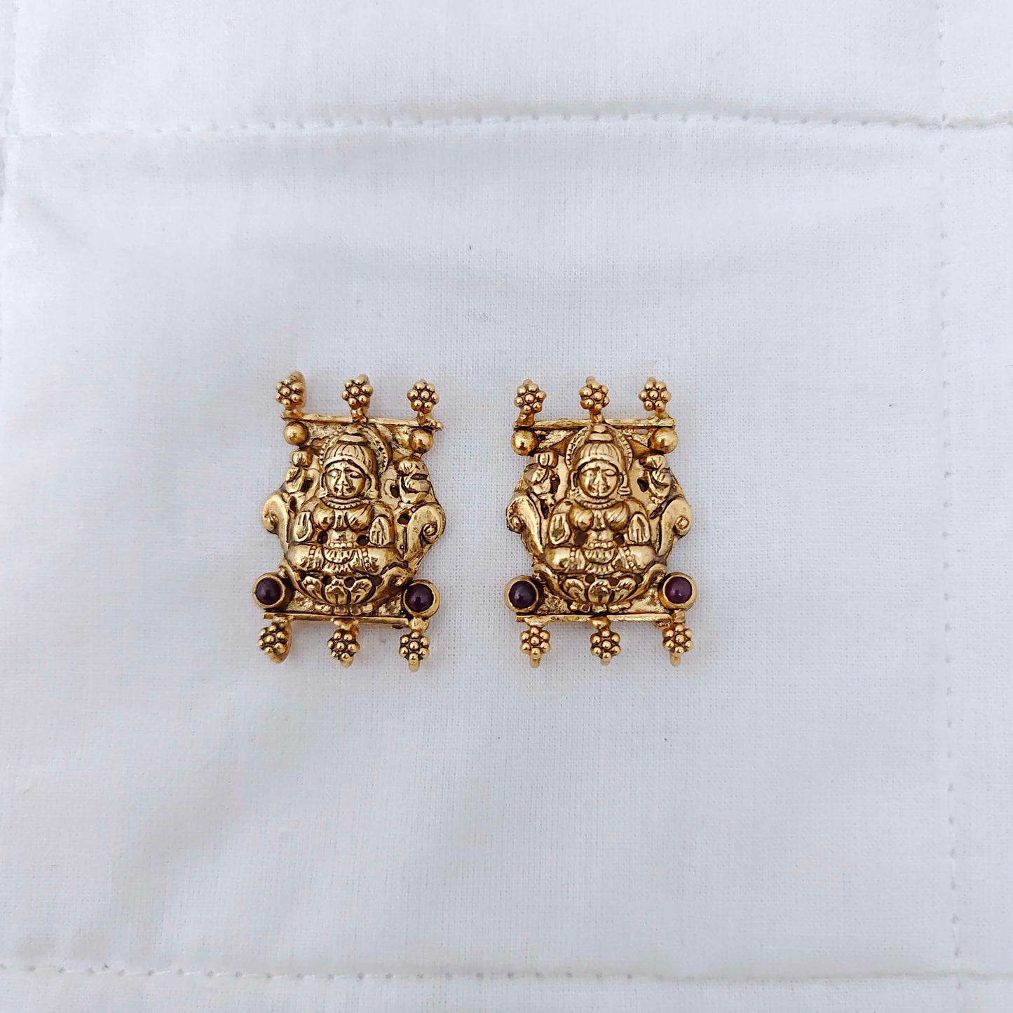 Silver gold polish side lockets -RCV195