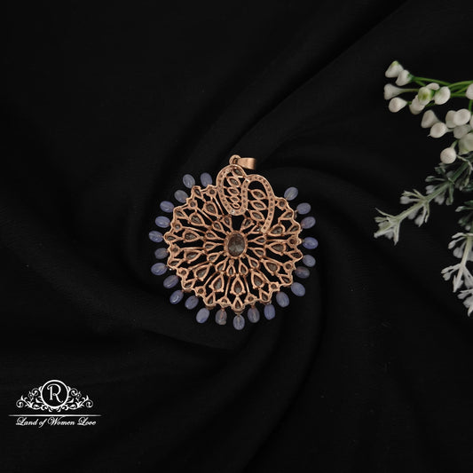 92.5 Silver fusion Rose gold polish Locket-RCM1066