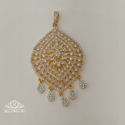 Silver Diamond Replica Design Locket-RCZ36