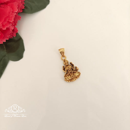 silver lakshmi devi design locket -rcm406 92.5 silver ramala jewelry / ramala collections