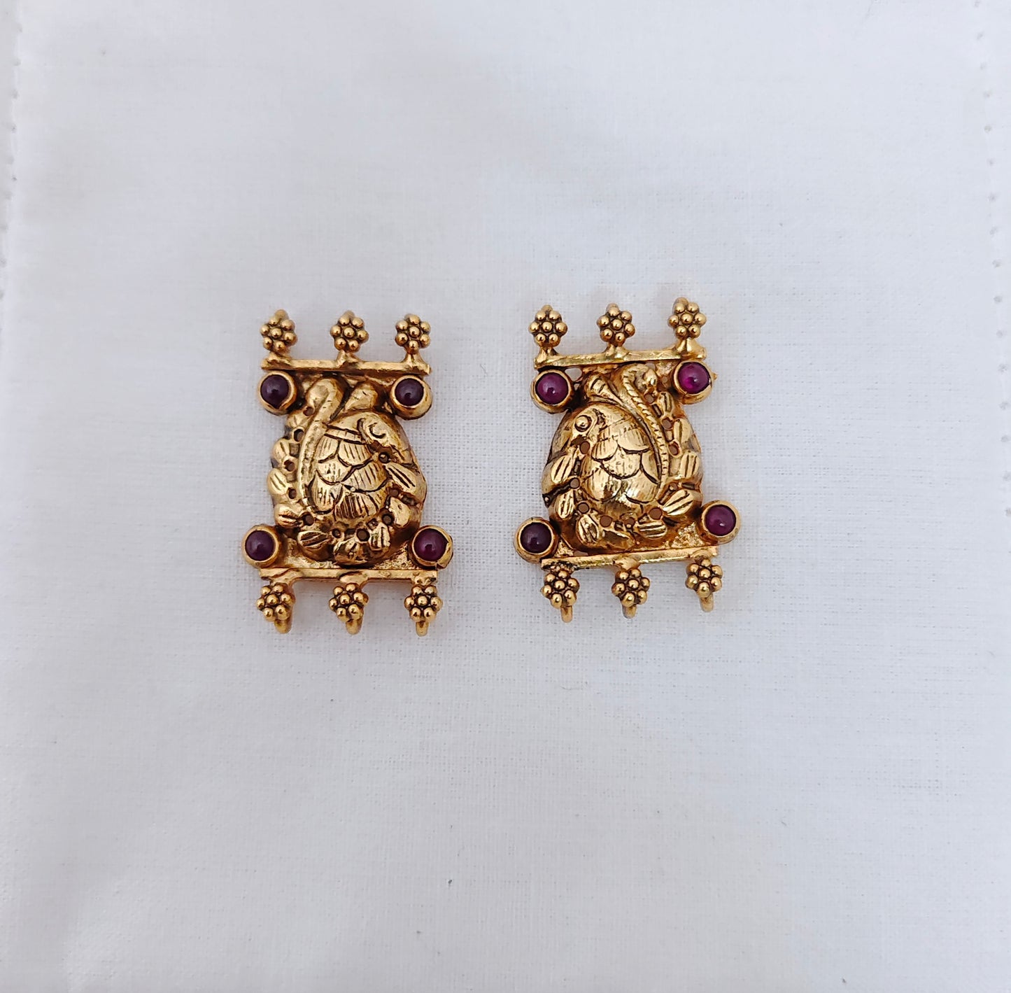 Silver gold polish side lockets -RCV203