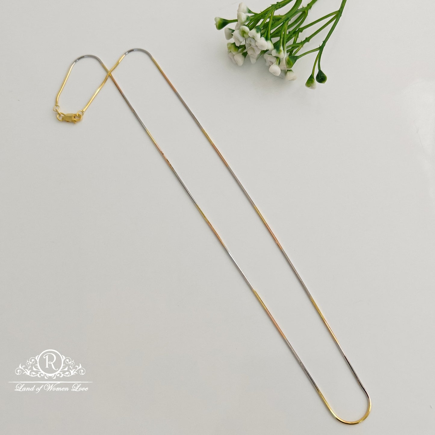 chain silver 3 tone chain -rcrb11 92.5 silver ramala jewelry / ramala collections