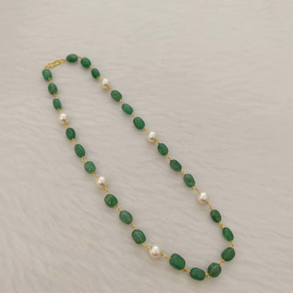 chain silver emrold chain-rch382 92.5 silver ramala jewelry / ramala collections