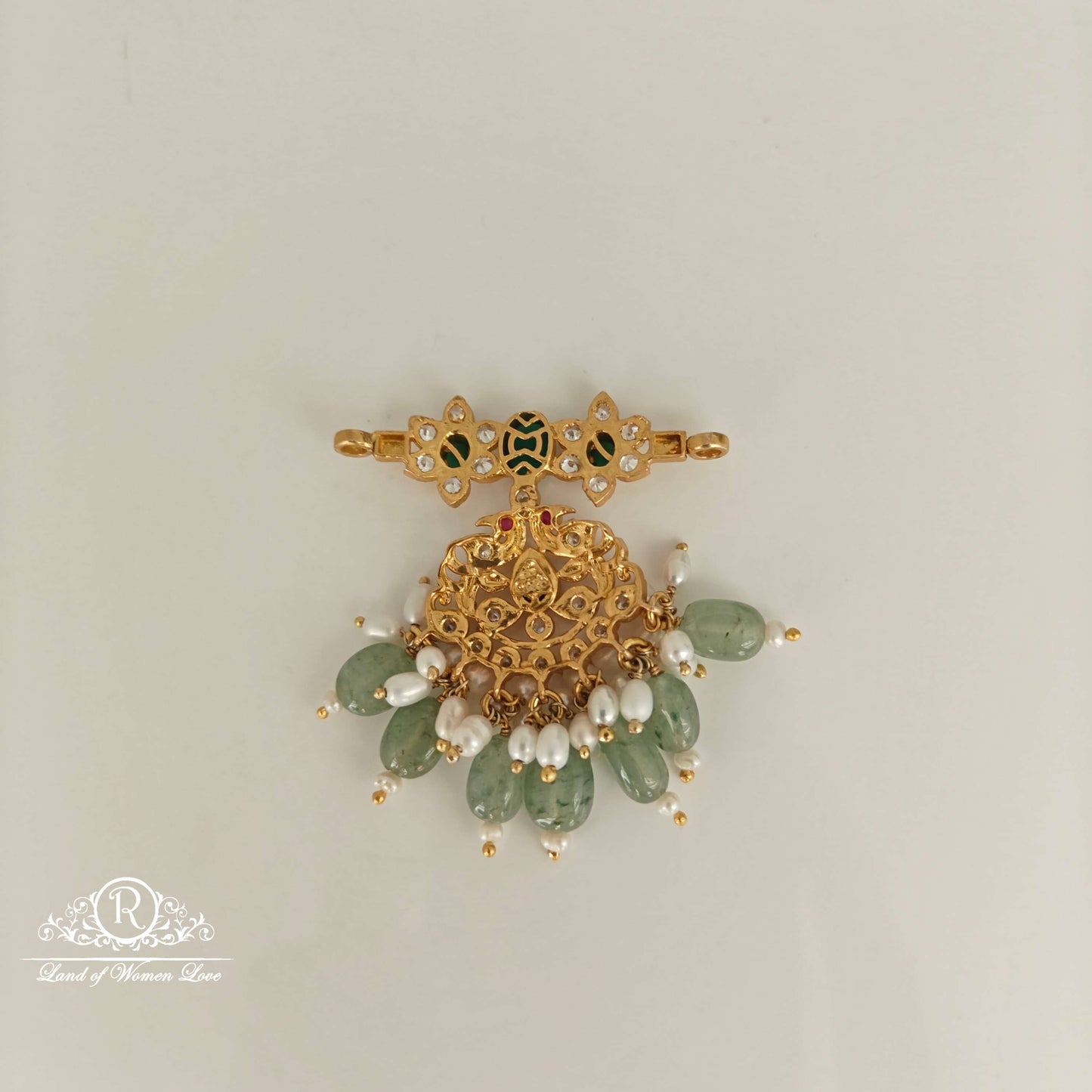 Peacock design Mala locket-RCH637