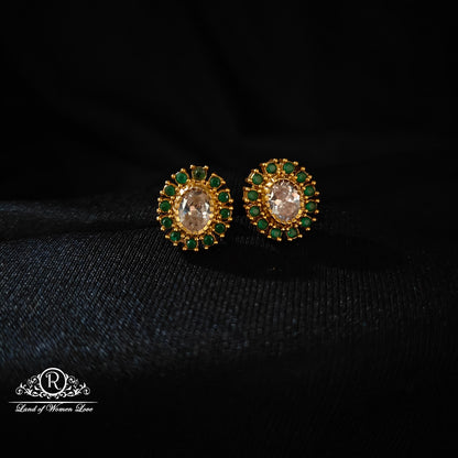 earrings silver earrings -rcm382 cz 92.5 silver ramala jewelry / ramala collections