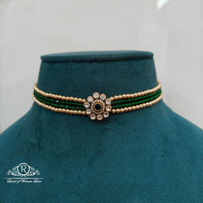 92.5 silver simple and cute chocker - rch910 92.5 silver ramala jewelry / ramala collections