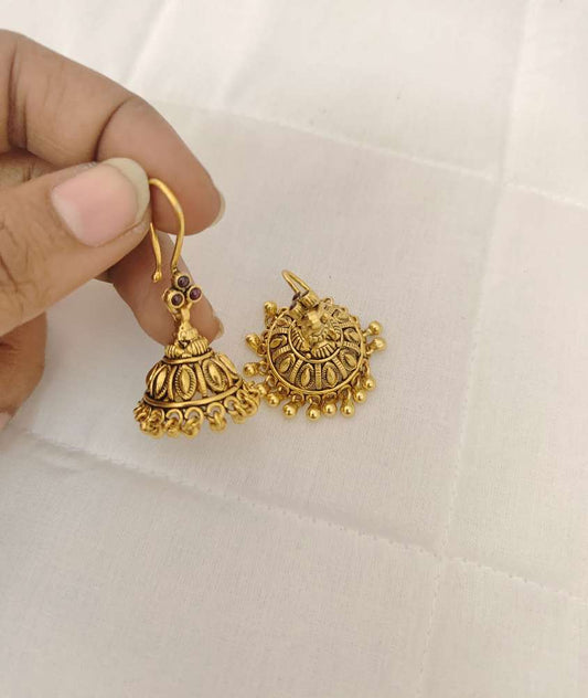 Silver Hanging Earrings-H129