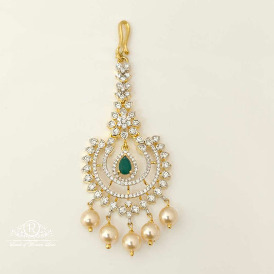 silver diamond replica design cz-stones tikkas-rccp42 cz 92.5 silver ramala jewelry / ramala collections