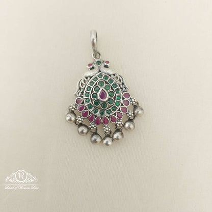 silver peacock design locket-m303 92.5 silver ramala jewelry / ramala collections