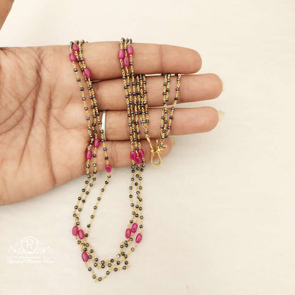 Silver Cristal Black Beads-H076