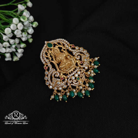 92.5 silver simple and cute lakshmi devi design pendent with hanging -rcm318 92.5 silver ramala jewelry / ramala collections