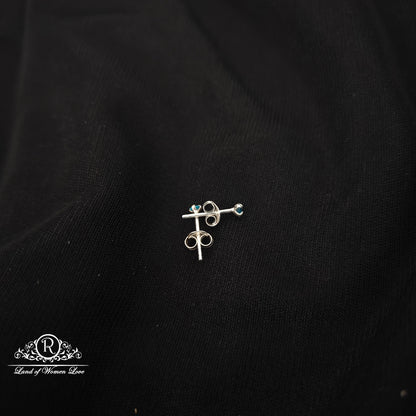 92.5 silver simple and Cute earrings - RCHS47