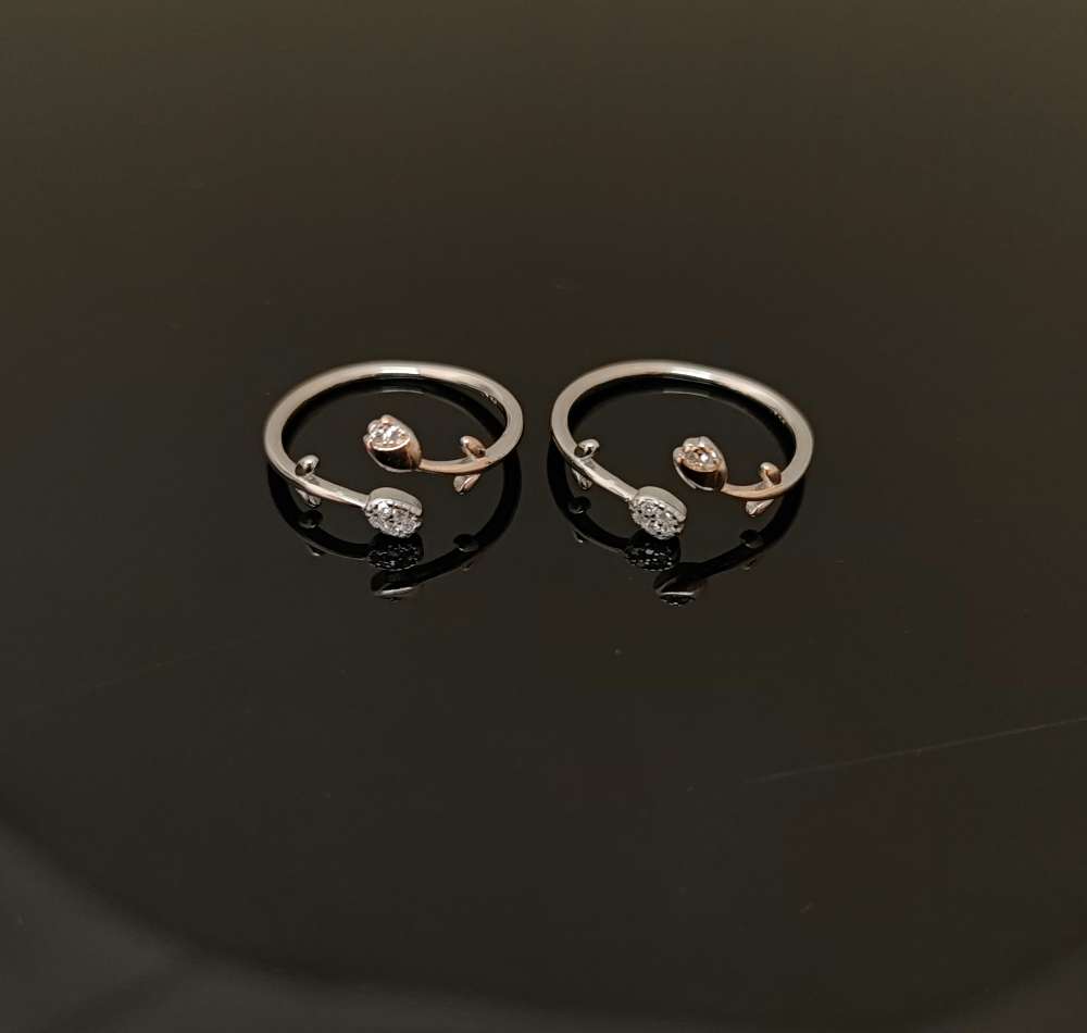 ring silver toe rings-rct249 92.5 silver ramala jewelry / ramala collections