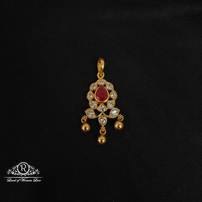 pendant silver white stone pendant -rccp304 ruby 92.5 silver ramala jewelry / ramala collections