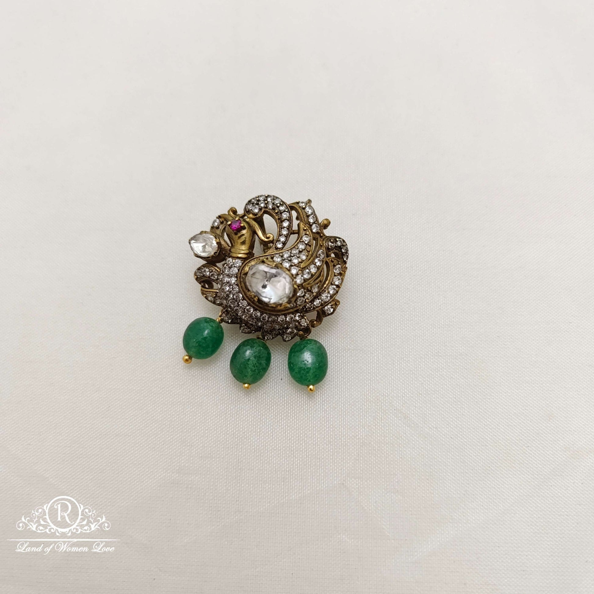 pendant silver small victorian pendant -rcc093 ruby 92.5 silver ramala jewelry / ramala collections