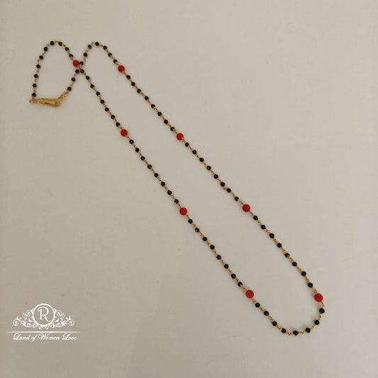 corals and crystals black beads-rchk0116 92.5 silver ramala jewelry / ramala collections