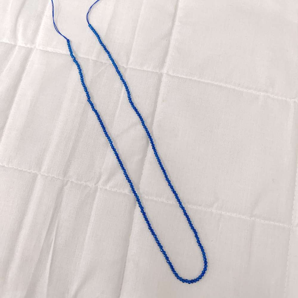 monalisa blue colour 2mm beads-rcmb21 92.5 silver ramala jewelry / ramala collections