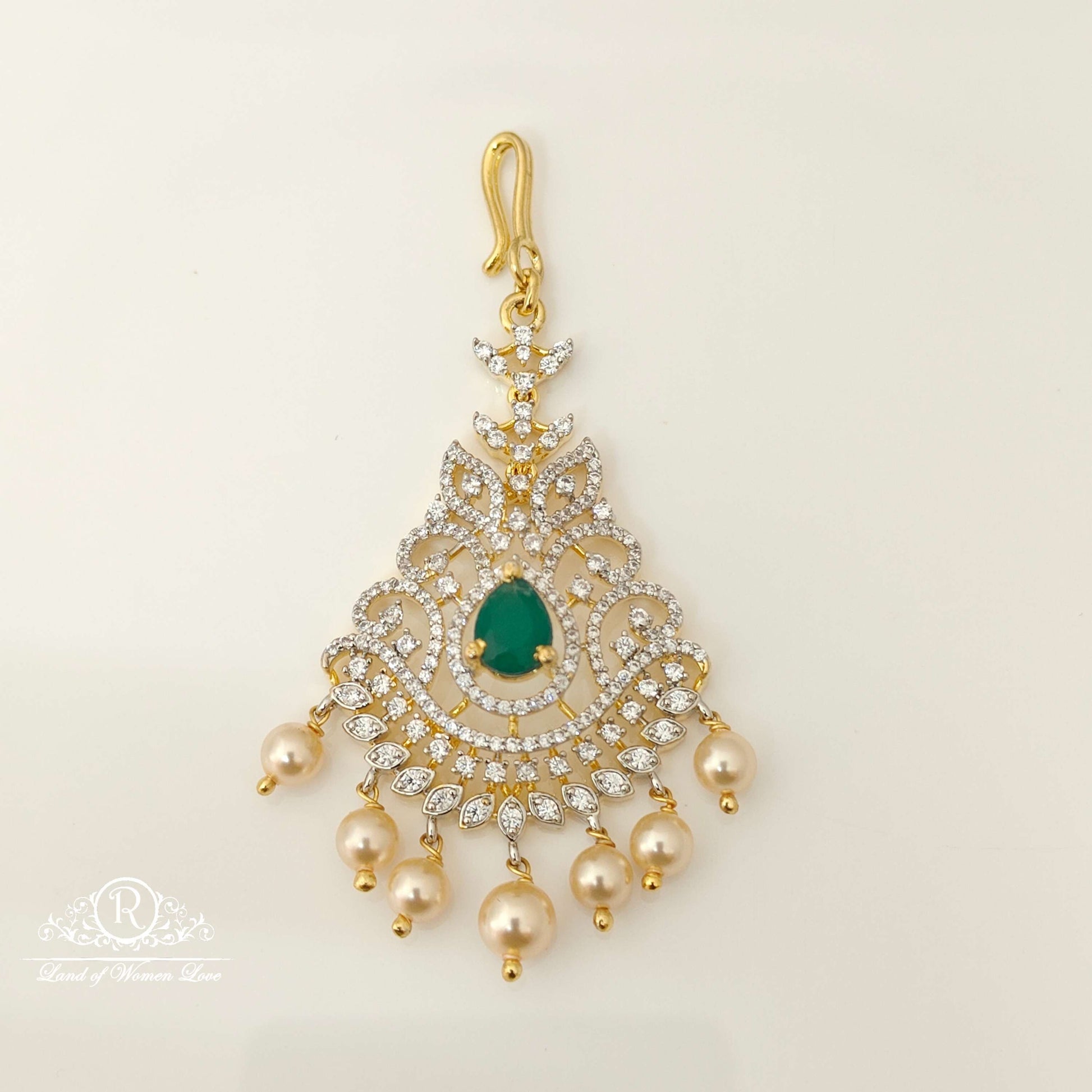 silver diamond replica design cz-stones tikkas-rccp40 cz 92.5 silver ramala jewelry / ramala collections