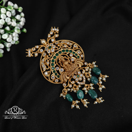 pendant silver lakshmi devi pendant -rc06m329 92.5 silver ramala jewelry / ramala collections