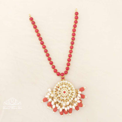 necklace silver with coral necklace-m198 coral 92.5 silver ramala jewelry / ramala collections