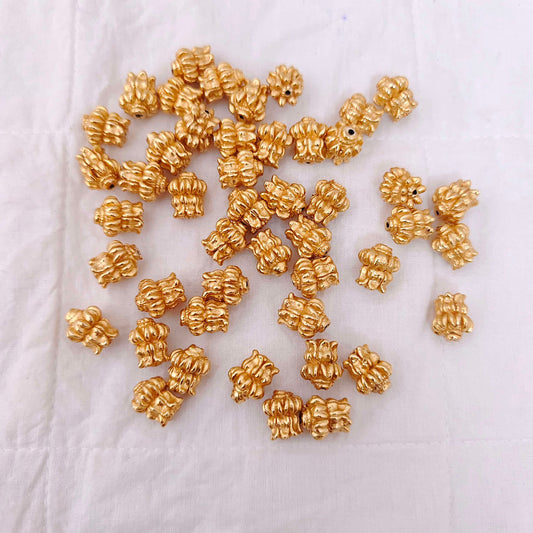 silver base gold polish balls-rcv217 92.5 silver ramala jewelry / ramala collections