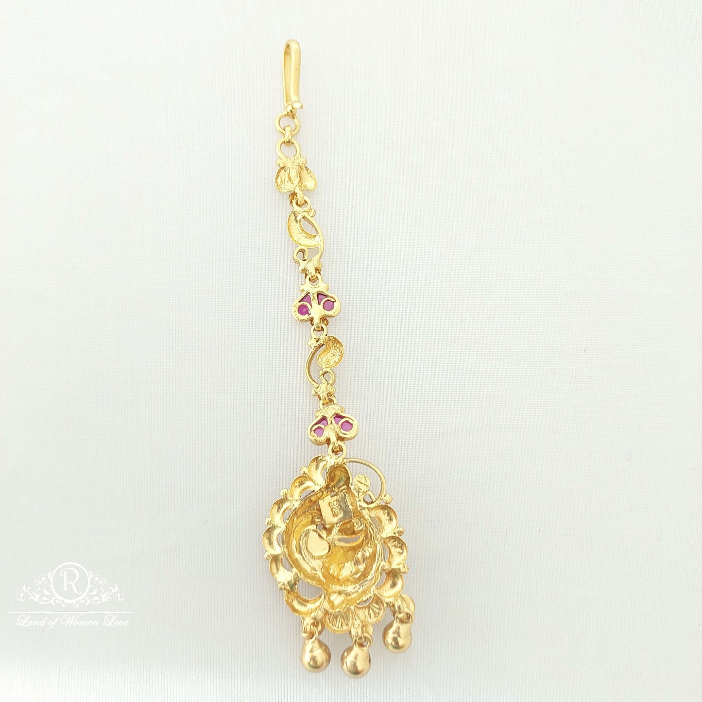 Silver Nakshi Peacock Design Tikkas-SA382