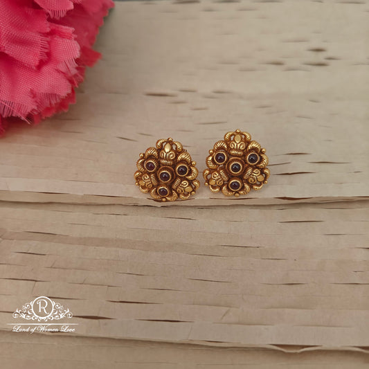 earrings 92.5 silver simple and cute earrings - rc06m1219 92.5 silver ramala jewelry / ramala collections