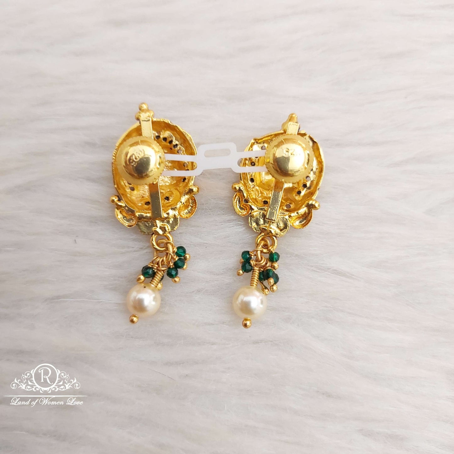 Silver Peacock Earrings-S731