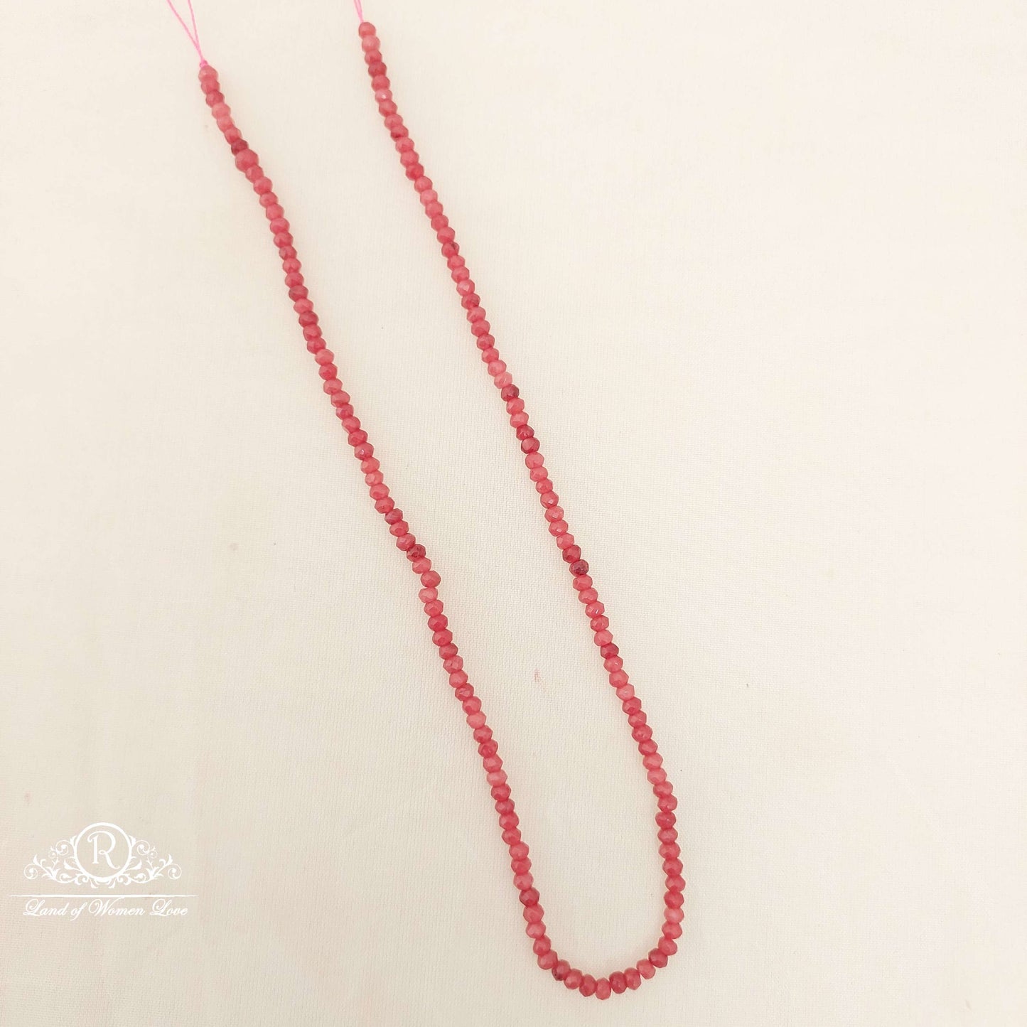 2*3 Red Zaid Bati Beads-MJ12