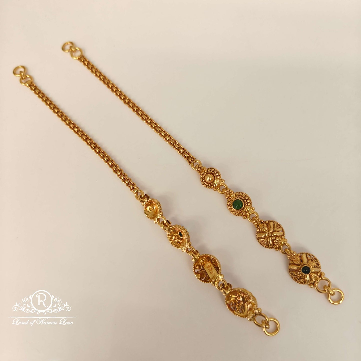 Beautiful Silver Earchains-RC85-70CP094