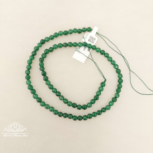 4mm green zaid round beads-mj10-1 92.5 silver ramala jewelry / ramala collections