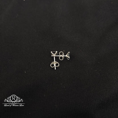 92.5 silver simple and Cute earrings - RCHS52-4