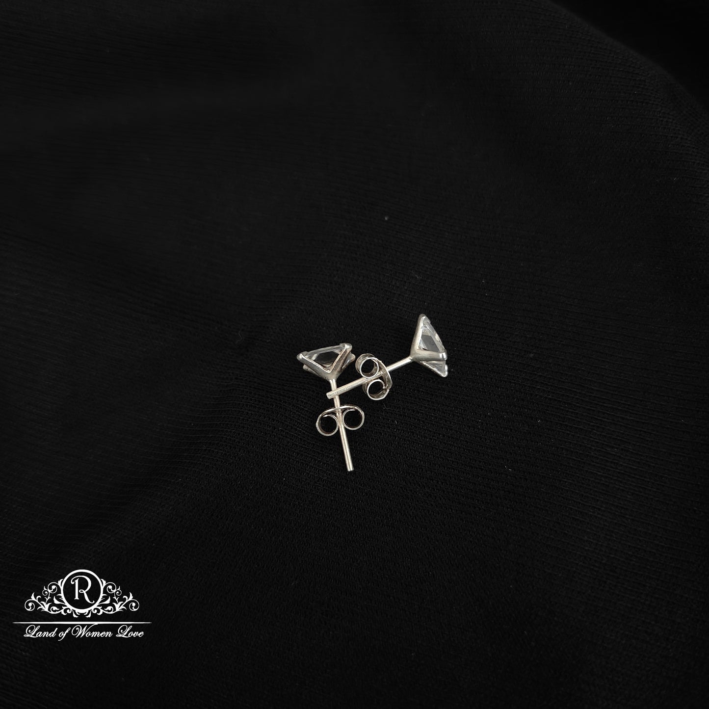 92.5 silver simple and Cute earrings - RCHS43