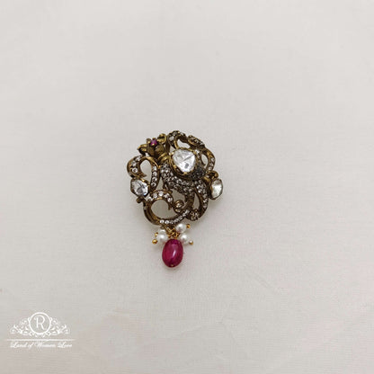 pendant silver small victorian pendant -rcc094 ruby 92.5 silver ramala jewelry / ramala collections