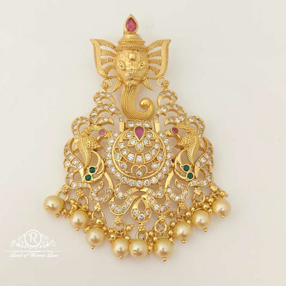 pendant silver ganesh design pendant-rcha16 92.5 silver ramala jewelry / ramala collections