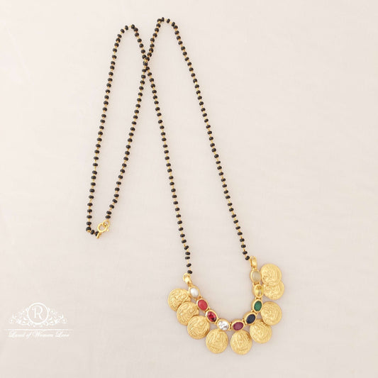 Silver Kasula Black Beads-SA443