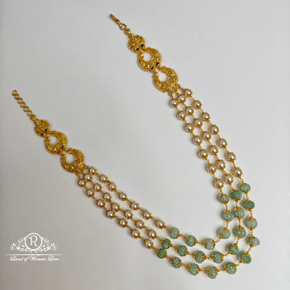 92.5 silver 3 lines beads mala-rch813 92.5 silver ramala jewelry / ramala collections