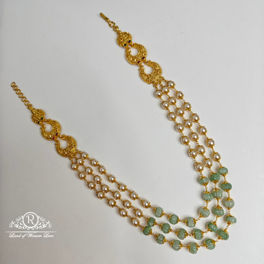 92.5 silver 3 lines beads mala-rch813 92.5 silver ramala jewelry / ramala collections