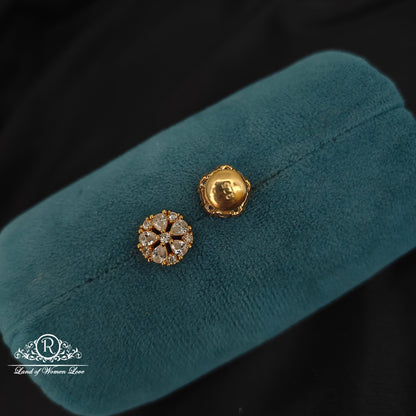 92.5 Silver Beautiful Earrings-RCJR879