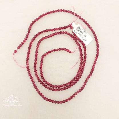 3mm meroon cutting zads plain beads-mj09 92.5 silver ramala jewelry / ramala collections