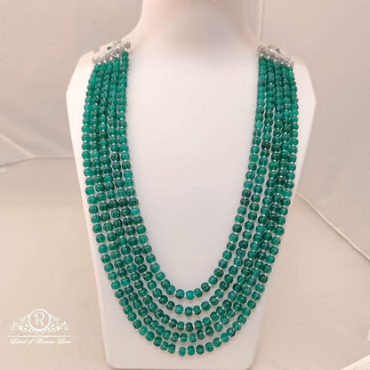 green pumpkin 5 lines beads-rcmb40 92.5 silver ramala jewelry / ramala collections
