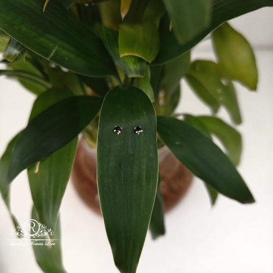 earrings 92.5 silver simple and cute earrings - rchs52 92.5 silver ramala jewelry / ramala collections