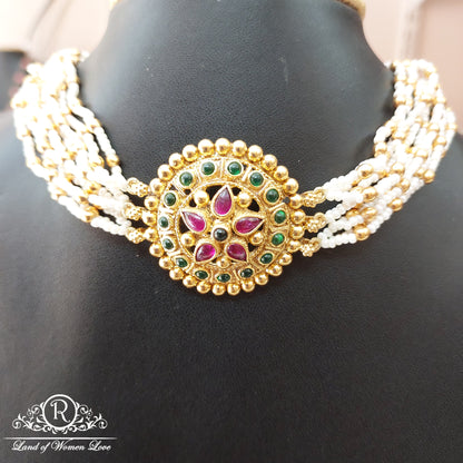 Silver necklace design-RJ23