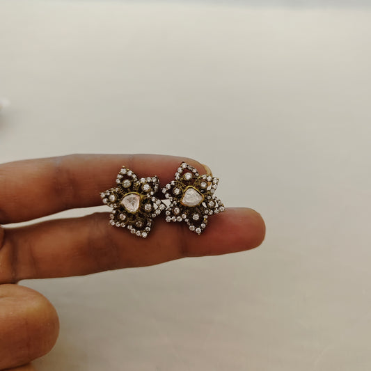 Silver victorian small earrings -RCP081