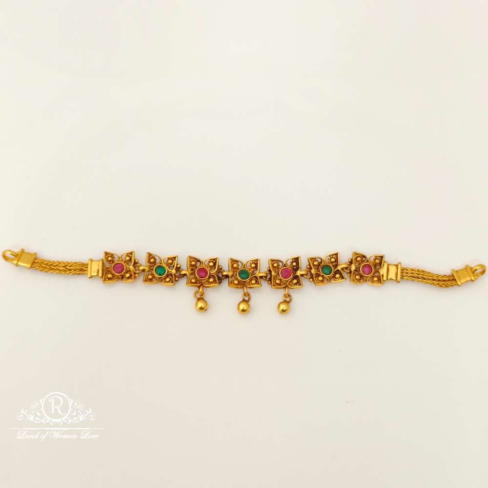 Silver Flower Design Chocker-RC87-60P16