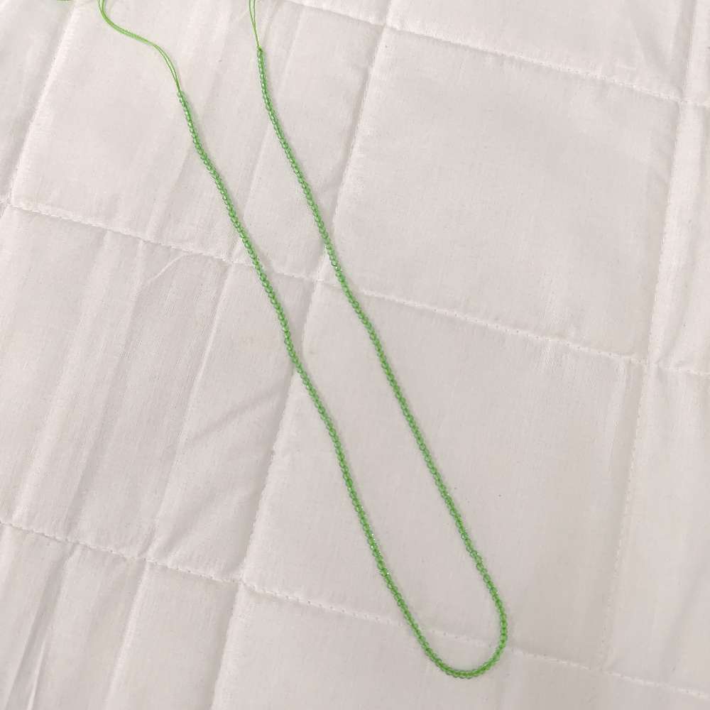 green colour 2mm beads-rcmb27 92.5 silver ramala jewelry / ramala collections