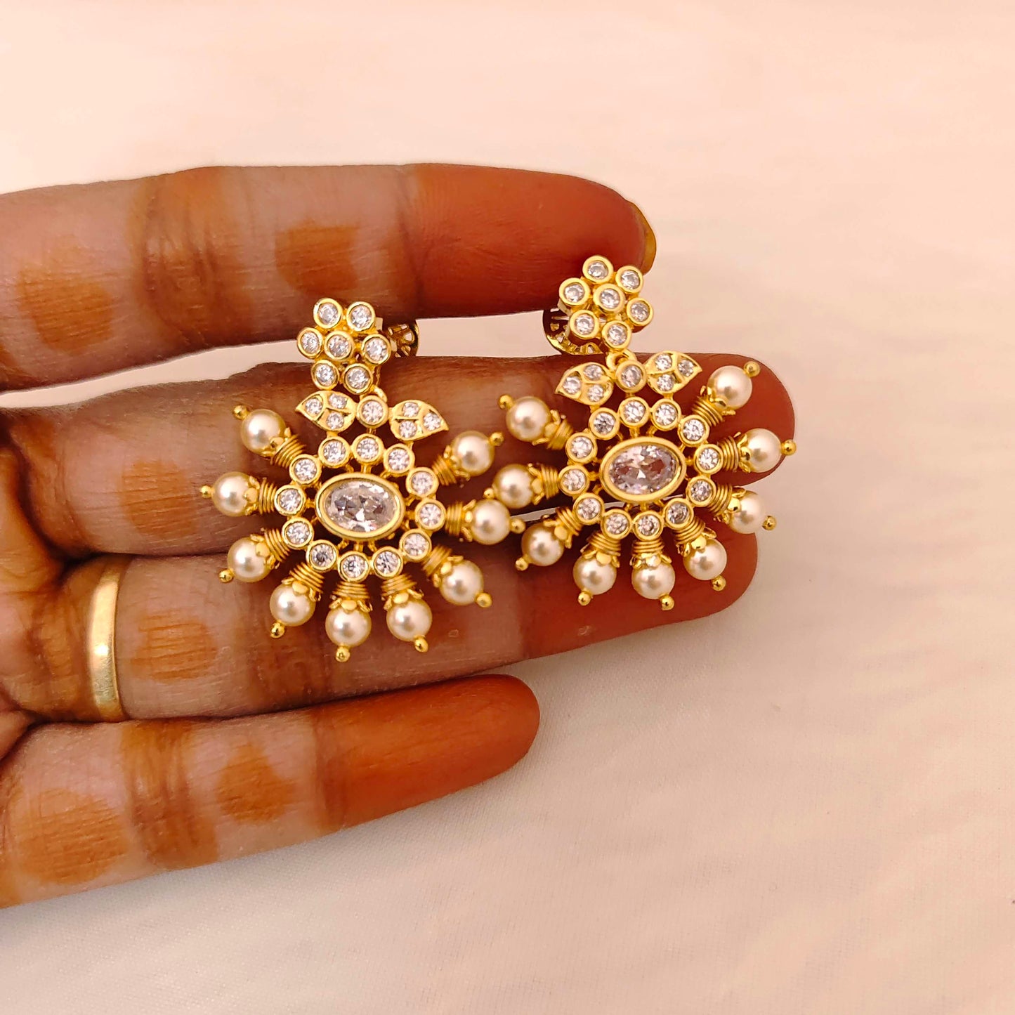 earrings silver earrings -rcd441 ruby 92.5 silver ramala jewelry / ramala collections