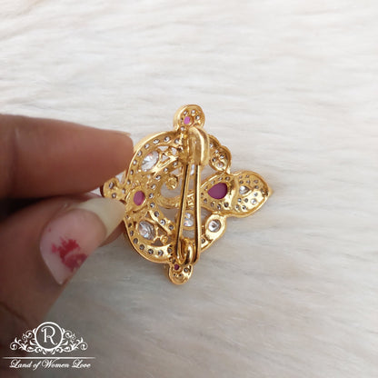 Silver Saree Pin designs