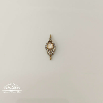 silver moissanite design small locket-rcmj191 moissanite 92.5 silver ramala jewelry / ramala collections